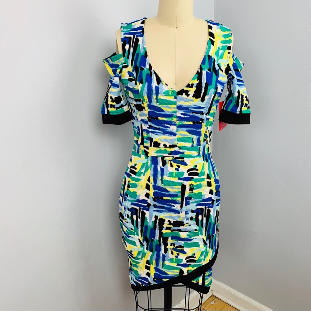 NWT Marilyn Monroe Bodycon Cold Shoulder Dress